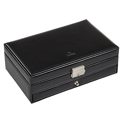 ring and collectors tray black exclusive / black (leather)