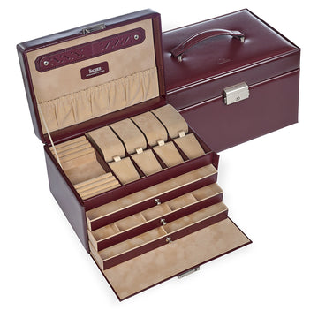 Jewelry box Katja new classic / bordeaux (leather)