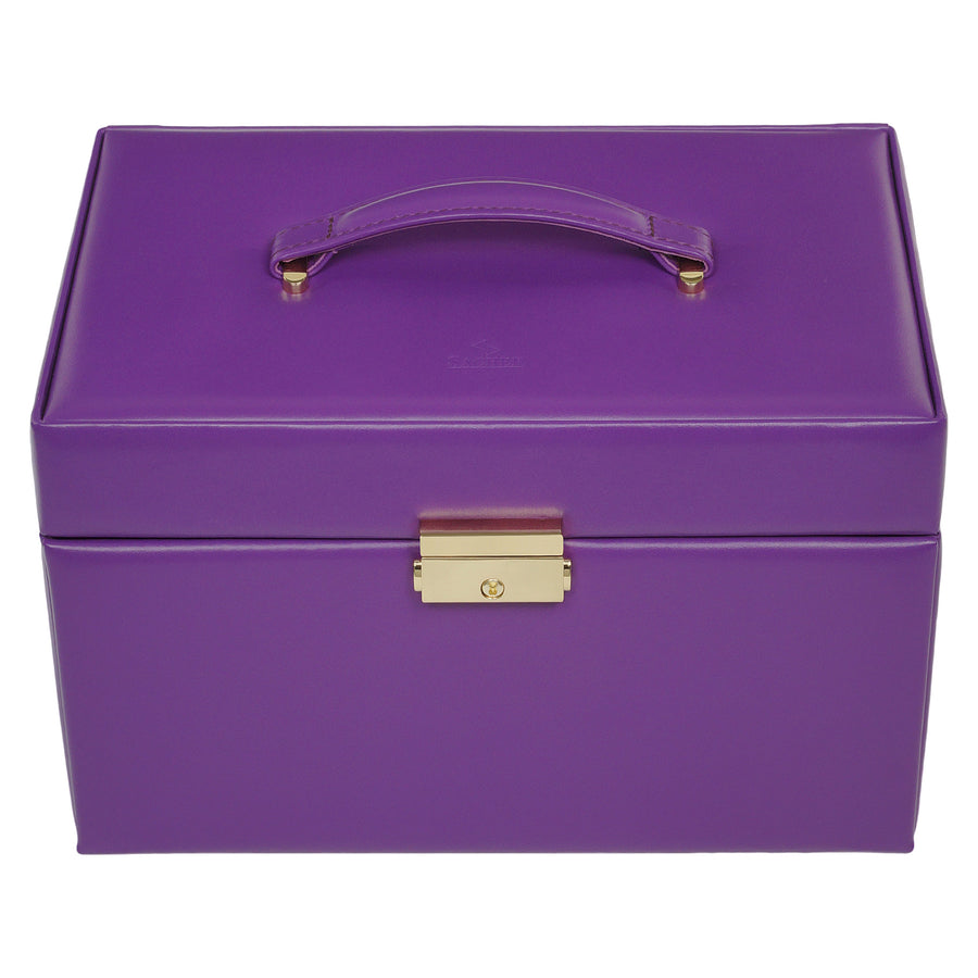 jewellery case Karen colisimo / violet (cowhide leather)