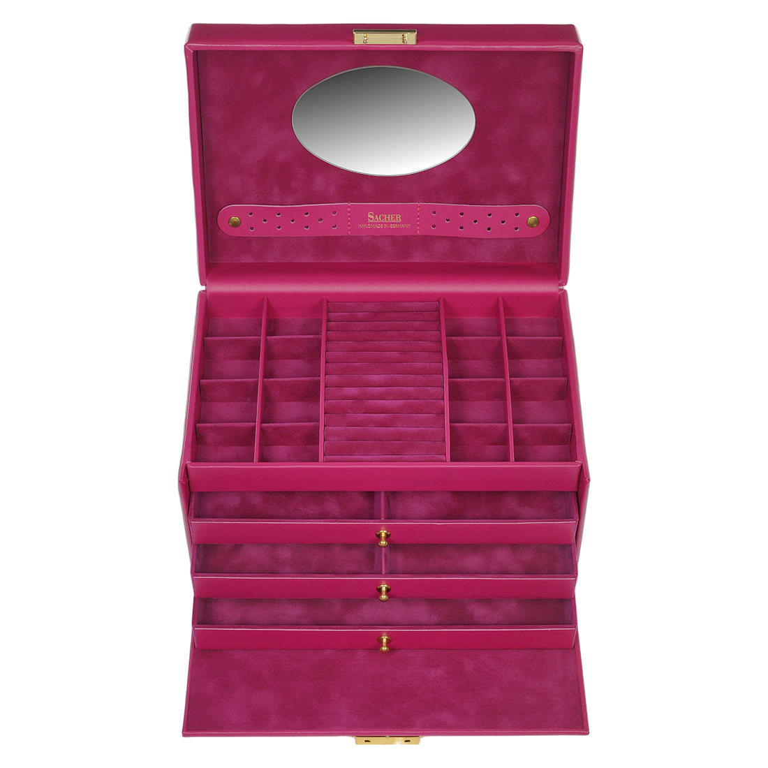 Jewelry box Karen colisimo / pink (full cowhide)