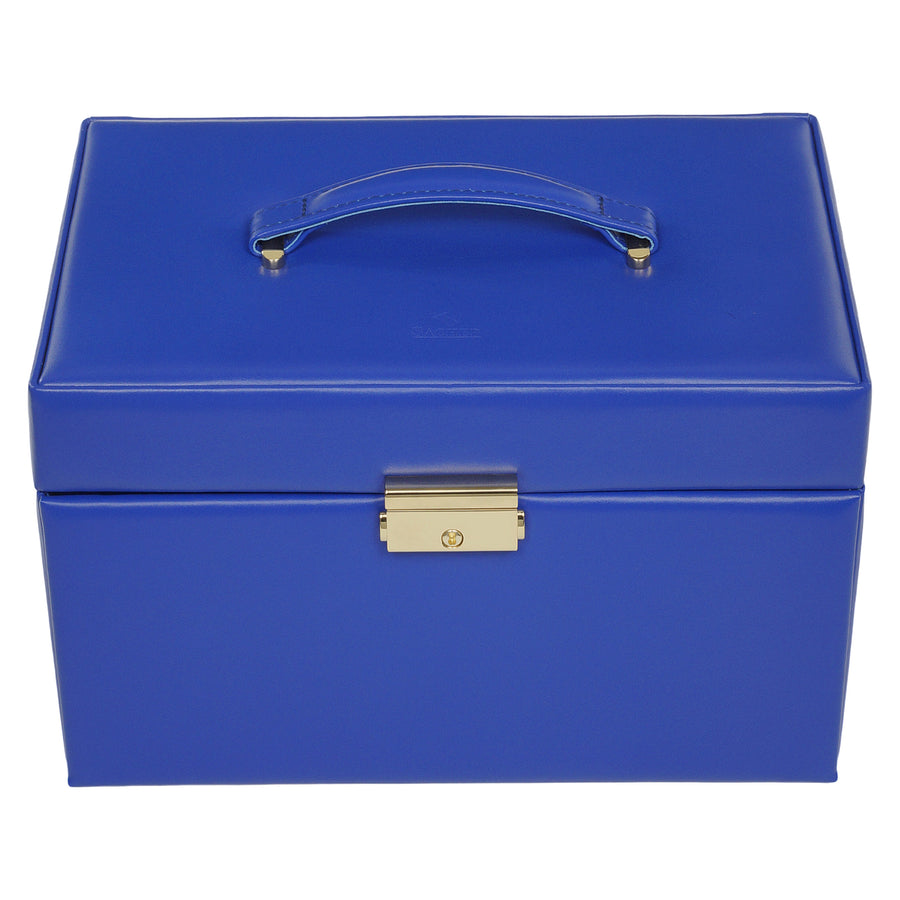 jewellery case Karen colisimo / blue (cowhide leather)