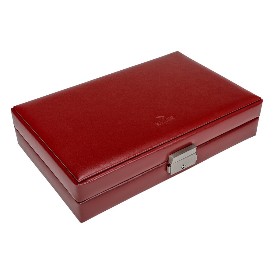Ring- und Sammleretui amadora / rot (Leder)