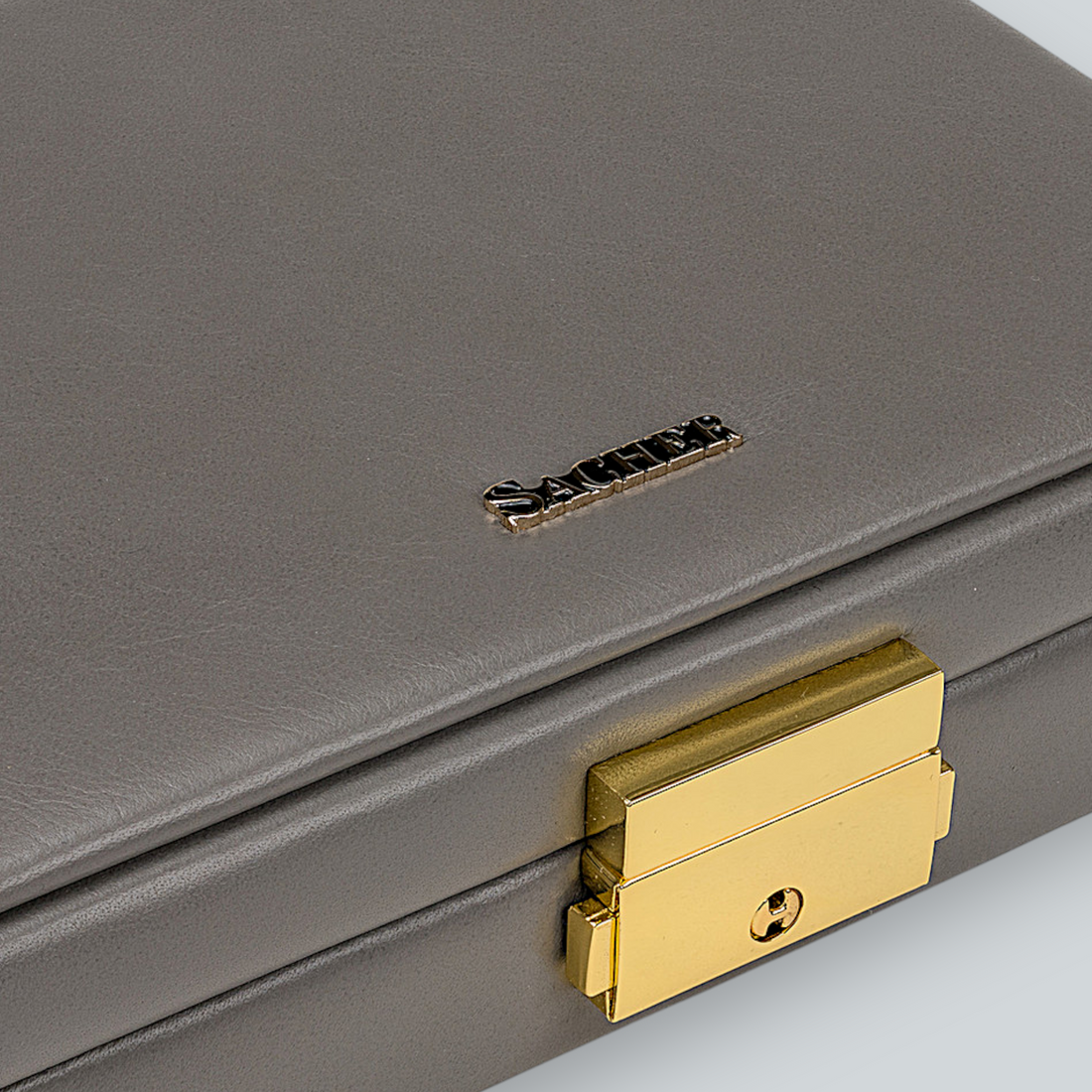 Etui fleur venice / grijs (leer)
