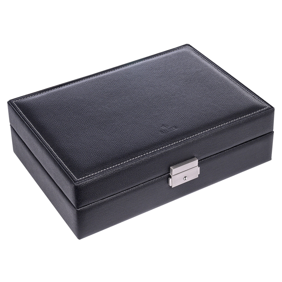 Watch case for 10 watches tamigi sport / black (leather)