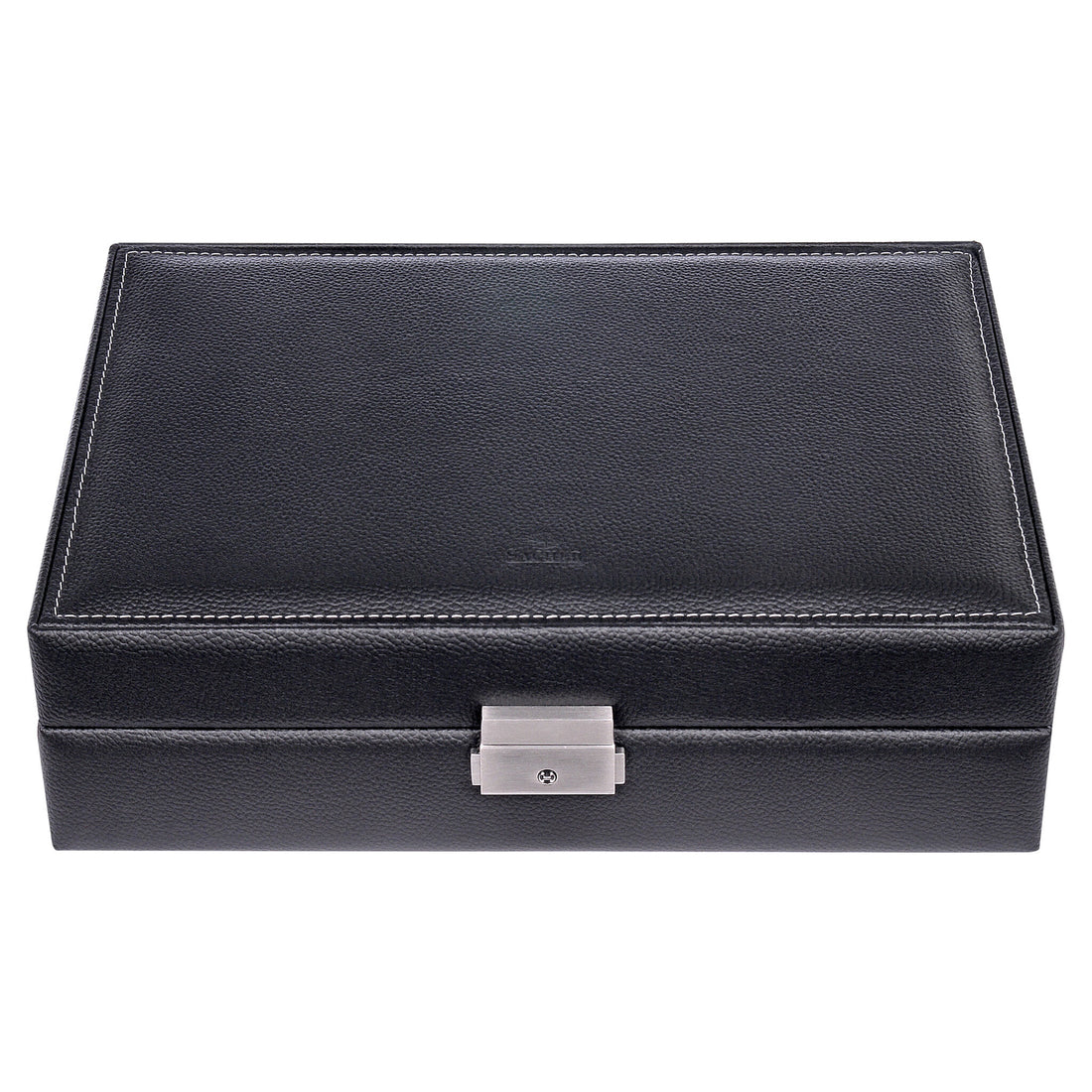 Watch case for 10 watches tamigi sport / black (leather)