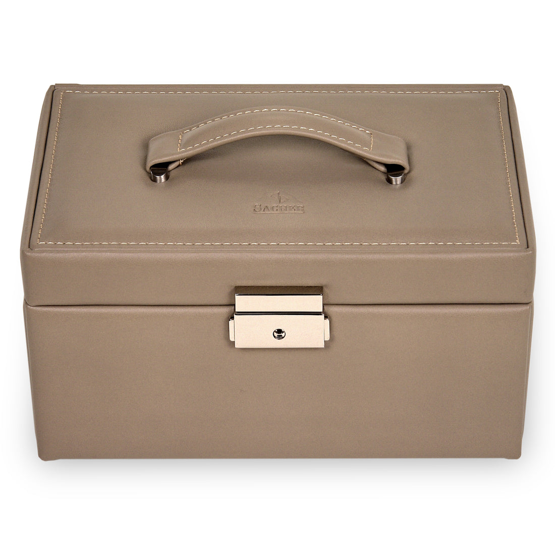 jewellery case Elly nature / taupe (leather)