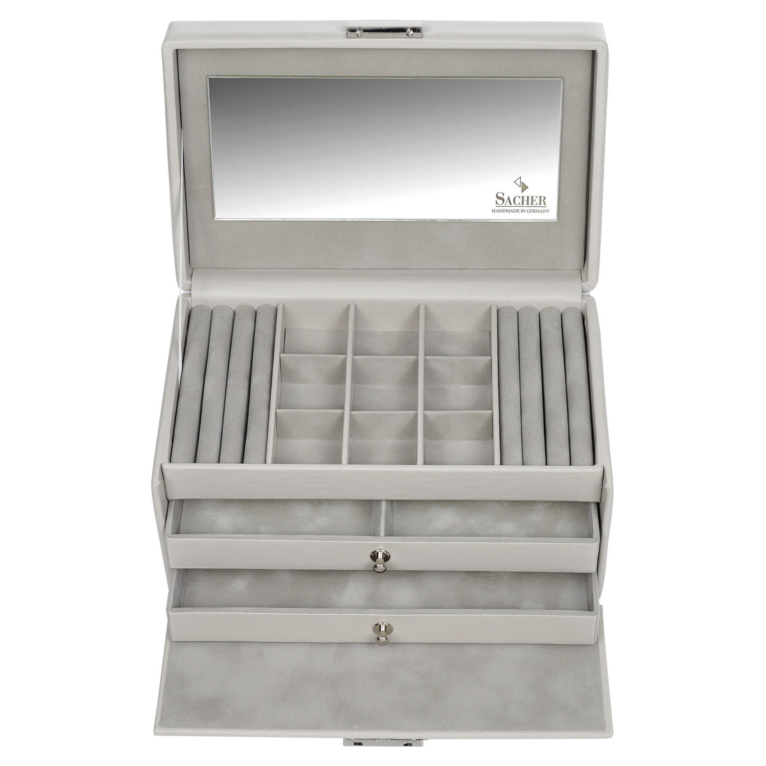 jewellery case Elly elegance / sand (cowhide leather)