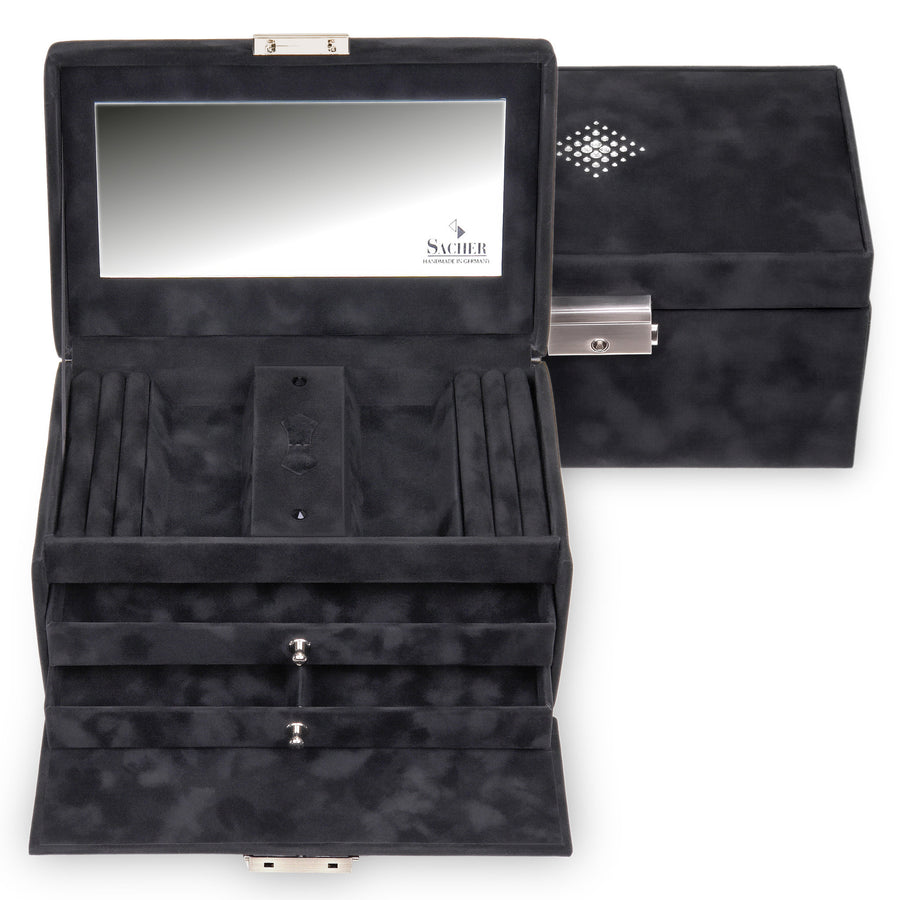 Jewelry box Eva crystalo / black