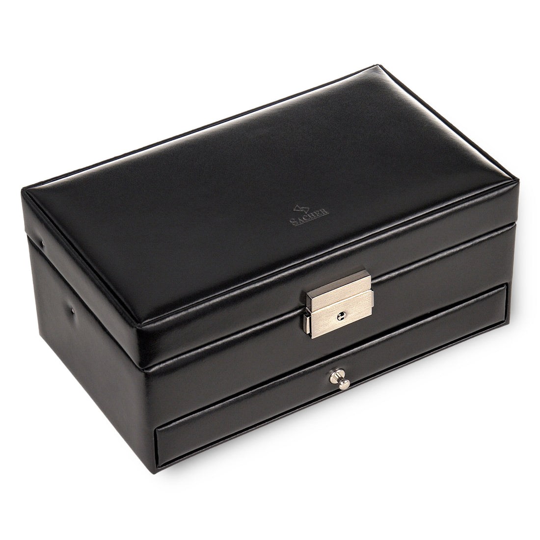 Schmuckkassette Hanna new classic / schwarz (Leder)