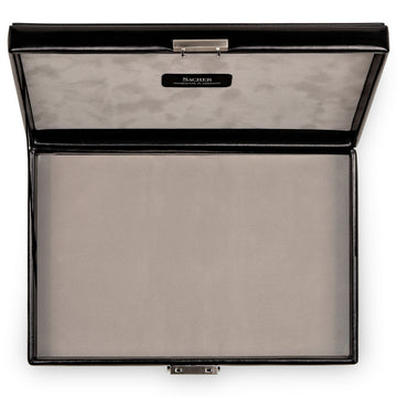 Sieradenkist met groot vak VARIO CASO vario caso / zwart (leer)