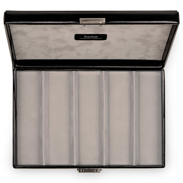 Koffer voor armbanden, parelkettingen enz. VARIO CASO vario koffer / zwart (leer)