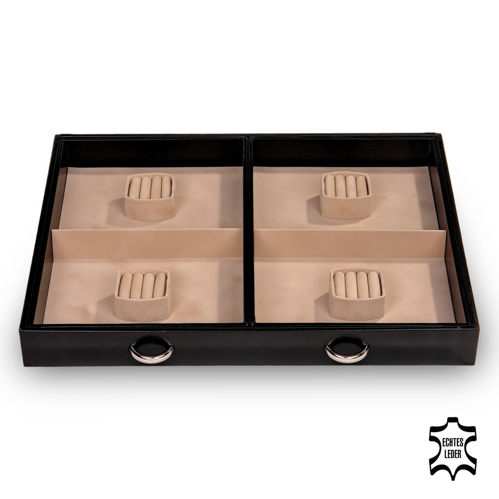 Grand VARIO vario sieradenkist / zwart (leer)